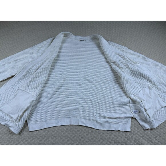 Marine Layer Womens Large White Open Knit Long Sleeves Catalina Cardigan Sweater - Picture 11 of 16